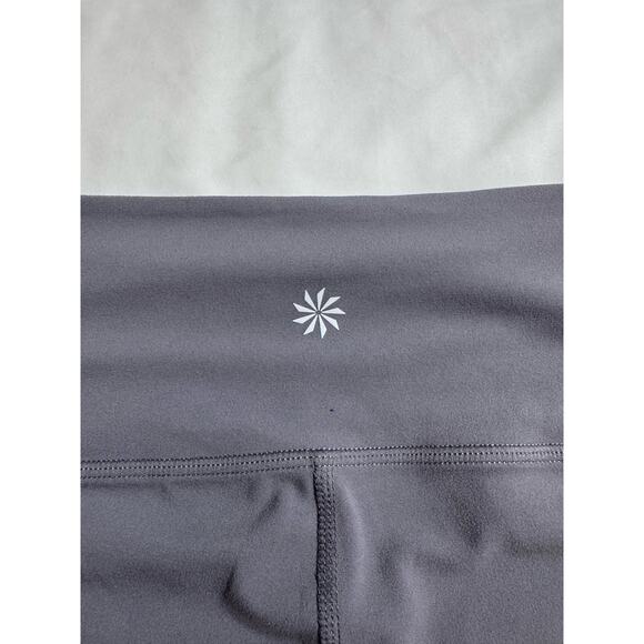 Athleta Salutation Gray Stretch Mesh Workout Pants Women's Size Large L - Picture 4 of 10